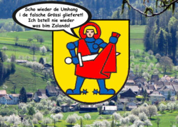Babydrachentöter und patriotische Eulen: Erneut 12 seltsame Schweizer Gemeindewappen